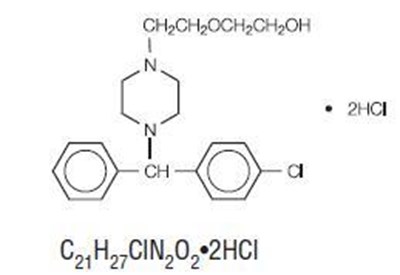 Hydroxyzine Hydrochloride Chemical Structure (Hydroxyzine Structure)